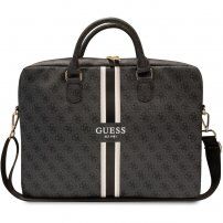 Geanta Guess 4G Printed Stripes pt MacBook de 16" - gri