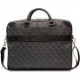 Geanta Guess 4G Printed Stripes pt MacBook de 16" - gri