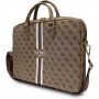 Geanta Guess 4G Printed Stripes pt MacBook de 16" - maro