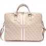 Geanta Guess 4G Printed Stripes pt MacBook de 16" - ,roz