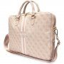 Geanta Guess 4G Printed Stripes pt MacBook de 16" - ,roz