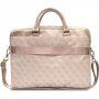 Geanta Guess 4G Printed Stripes pt MacBook de 16" - ,roz