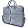 Geanta Guess 4G Printed Stripes pt MacBook de 16" - albastră