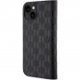 Karl Lagerfeld Saffiano Monogram husă flip pentru iPhone 14 - negru