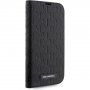 Karl Lagerfeld Saffiano Monogram husă flip pentru iPhone 14 Pro - negru