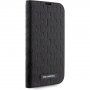 Karl Lagerfeld Saffiano Monogram husă flip pentru iPhone 14 Pro Max - negru