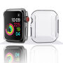 Husă cu protecție pentru ecran pentru Apple Watch 40mm - transparentă