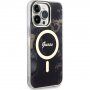 Guess Marble IML husă cu MagSafe pentru iPhone 13 Pro Max - negru
