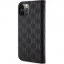 Karl Lagerfeld Saffiano Monogram husă flip pentru iPhone 12 / 12 Pro - negru