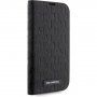 Karl Lagerfeld Saffiano Monogram husă flip pentru iPhone 13 Pro Max - negru
