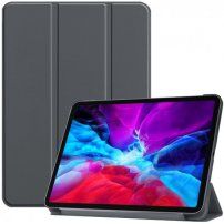 Husă din piele PU, cu funcție de adormire, pentru iPad Pro 12,9" (2018-2022) - gri