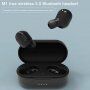TWS-M1 căști bluetooth wireless cu carcasă de încărcare pentru Dispozitive Apple - alb