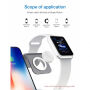 Suport de încărcare Bestand 3in1 pentru Apple Watch / AirPods și încărcare rapidă wireless iPhone - gri