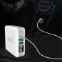 Încărcător / powerbank 6700mAh, cu mufe interschimbabile (AU / UK / US / EU) şi încărcare wireless
