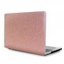Husă sclipitoare cu partea de jos neagră pentru MacBook 12" (A1534) - roz-auriu