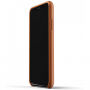 Husă Mujjo Full Leather, pentru iPhone XR - galben-maro