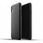 Husă Mujjo Full Leather, pentru iPhone XR - negru
