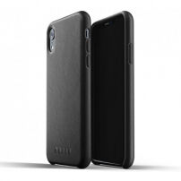 Husă Mujjo Full Leather, pentru iPhone XR - negru