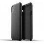 Husă Mujjo Full Leather, pentru iPhone XR - negru