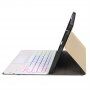 Carcasă cu tastatură iluminată, touchpad și spațiu pentru Apple Pencil pentru iPad 9.7" (2017/2018) / Air 1 / 2 / Pro 9.7" - auriu