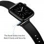 Curea elegantă din piele naturală pentru Apple Watch 42mm / 41mm / 40mm / 38mm - negru