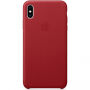 Husă originală Apple, din piele, pentru iPhone XS Max - roşu
