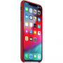 Husă originală Apple, din piele, pentru iPhone XS Max - roşu