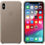 Husă originală Apple, din piele, pentru iPhone XS Max - fumuriu
