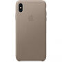 Husă originală Apple, din piele, pentru iPhone XS Max - fumuriu