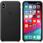 Husă originală Apple, din piele, pentru iPhone XS Max - negru