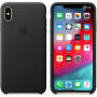 Husă originală Apple, din piele, pentru iPhone XS Max - negru