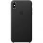 Husă originală Apple, din piele, pentru iPhone XS Max - negru
