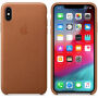 Husă originală Apple, din piele, pentru iPhone XS Max - maro vintage