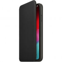 Husă originală Apple Folio, din piele, pentru iPhone XS Max - negru