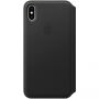 Husă originală Apple Folio, din piele, pentru iPhone XS Max - negru