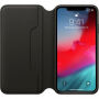 Husă originală Apple Folio, din piele, pentru iPhone XS Max - negru