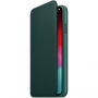 Husă originală Apple Folio, din piele, pentru iPhone XS Max - verde de pin