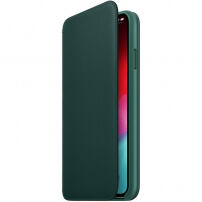 Husă originală Apple Folio, din piele, pentru iPhone XS Max - verde de pin