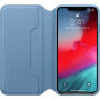 Husă originală Apple Folio, din piele, pentru iPhone XS Max - albastru-gri