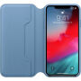 Husă originală Apple Folio, din piele, pentru iPhone XS Max - albastru-gri