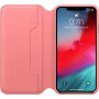 Husă originală Apple Folio, din piele, pentru iPhone XS Max - roz de bujor