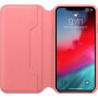 Husă originală Apple Folio, din piele, pentru iPhone XS Max - roz de bujor