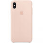 Carcasă originală Apple, din silicon, pentru iPhone XS Max - roz nisipiu
