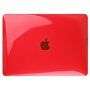 Husă transparent lucioasă pentru MacBook Pro 13" (A1706 / A1708 / A1989 / A2159) - roșu