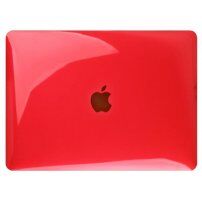 Husă transparent lucioasă pentru MacBook Pro 15" (A1286) - roșu