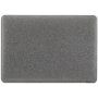 Husă sclipitoare cu partea de jos neagră pentru MacBook 12" (A1534) - gri