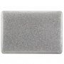 Husă sclipitoare cu partea de jos neagră pentru MacBook 12" (A1534) - argintiu