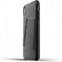 Husă Mujjo Full Leather Wallet, pentru iPhone XS Max - negru