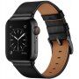 Curea elegantă din piele naturală pentru Apple Watch 42mm / 41mm / 40mm / 38mm - negru