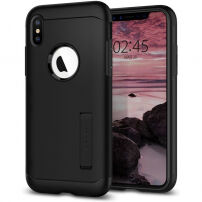 Carcasă Spigen Slim Armor, pentru iPhone XS Max - negru